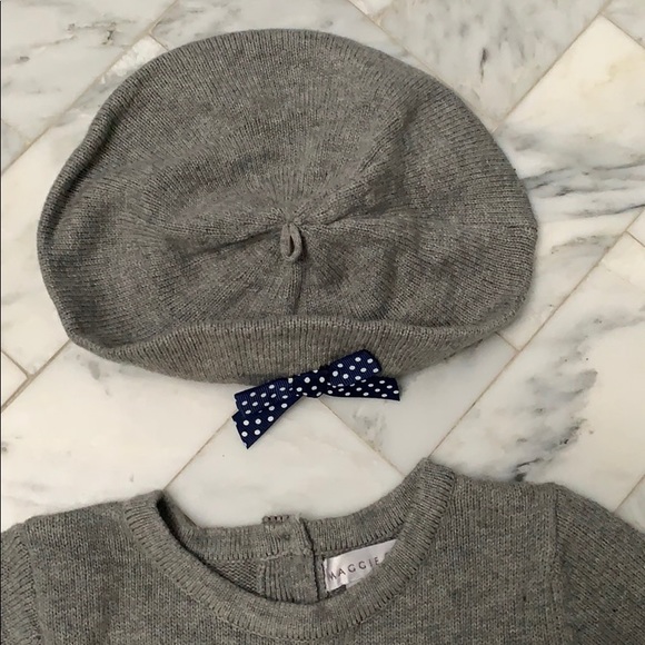 Girls Sweater dress with matching beret - Picture 5 of 5